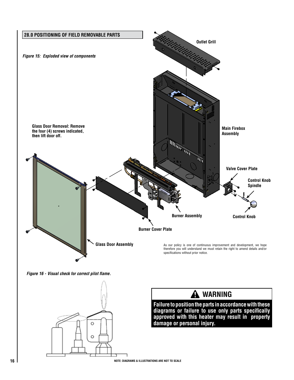 Warning | Lennox Hearth Elite CVF-NG User Manual | Page 16 / 18