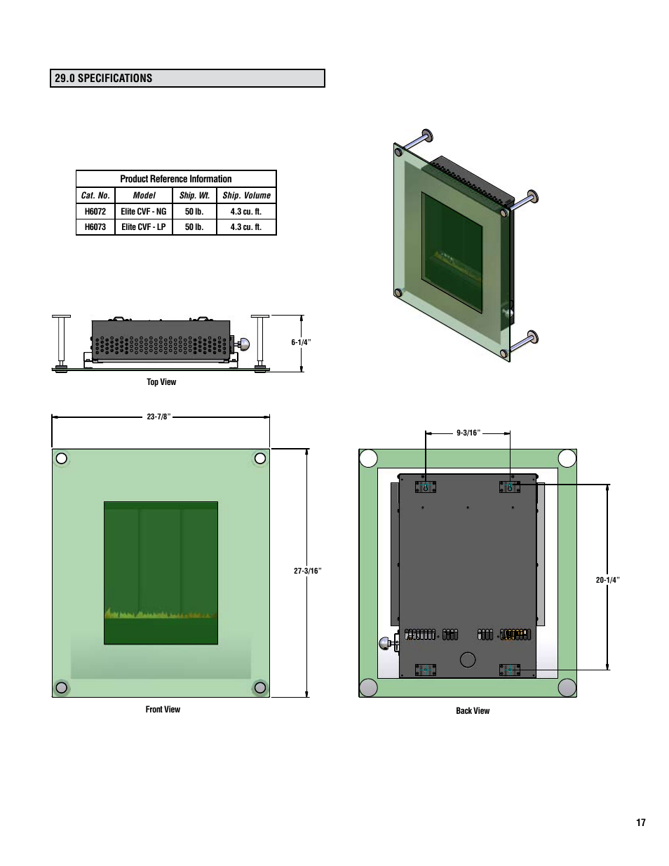 Lennox Hearth Elite CVF-NG User Manual | Page 17 / 18