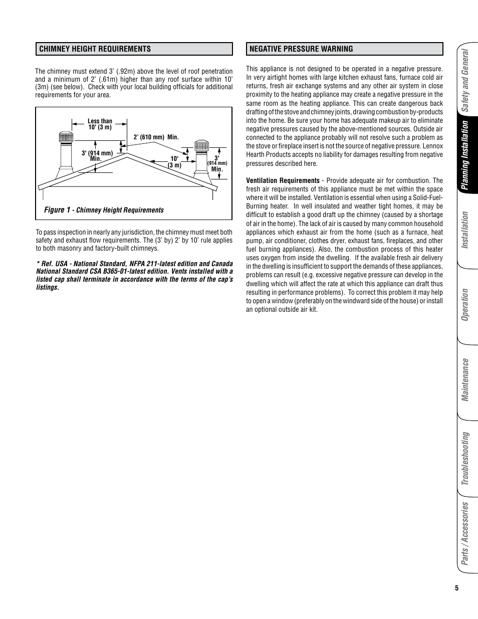 Lennox Hearth GRANDVIEW GV230 User Manual | Page 5 / 32