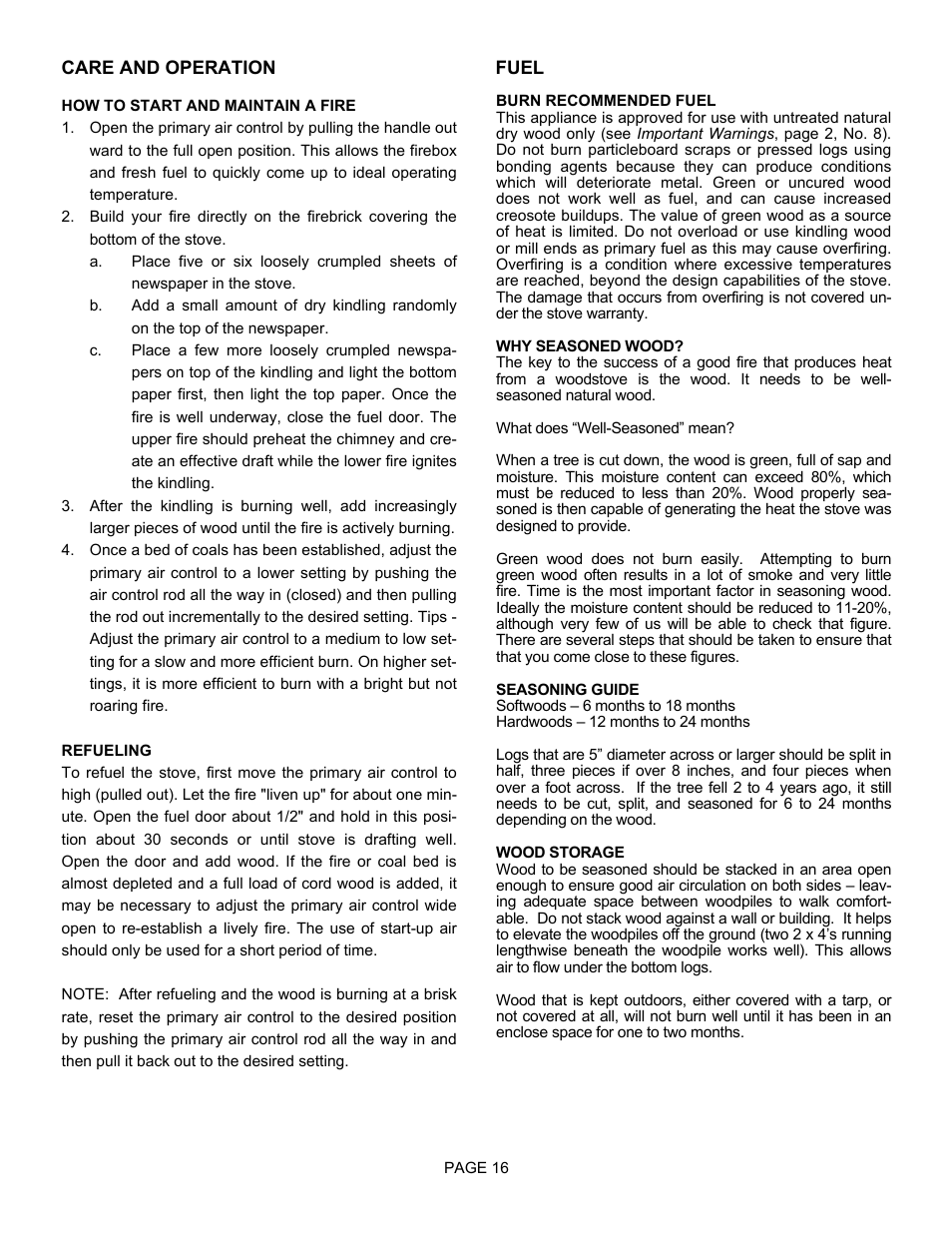 Lennox Hearth 1900HT-M User Manual | Page 16 / 27