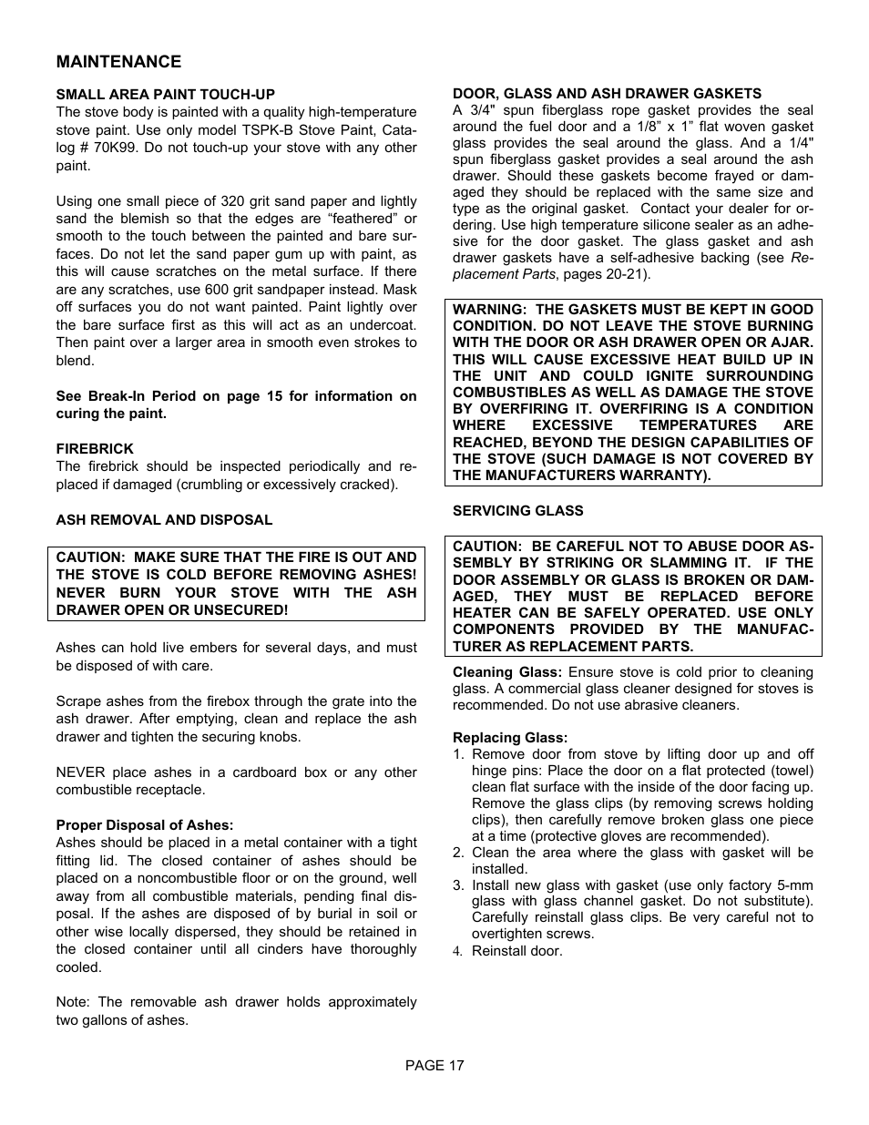 Lennox Hearth 1900HT-M User Manual | Page 17 / 27