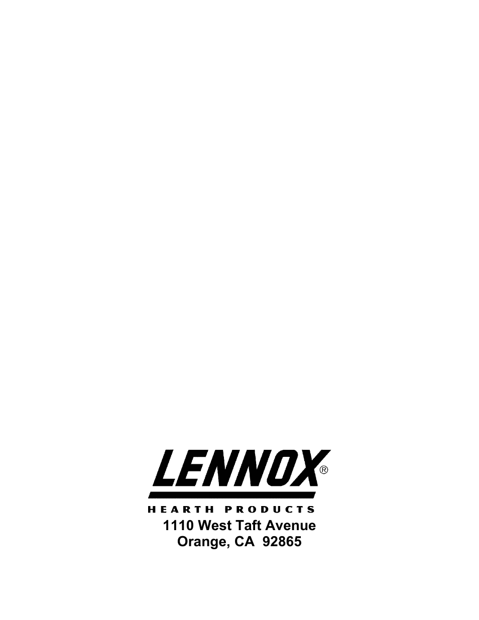 Lennox Hearth 1900HT-M User Manual | Page 27 / 27
