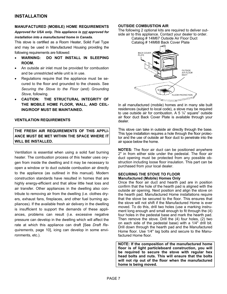 Lennox Hearth 1900HT-M User Manual | Page 7 / 27