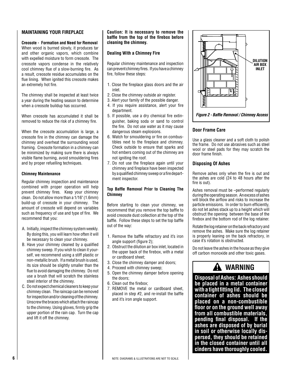 Warning | Lennox Hearth SOLANA-BN User Manual | Page 6 / 26
