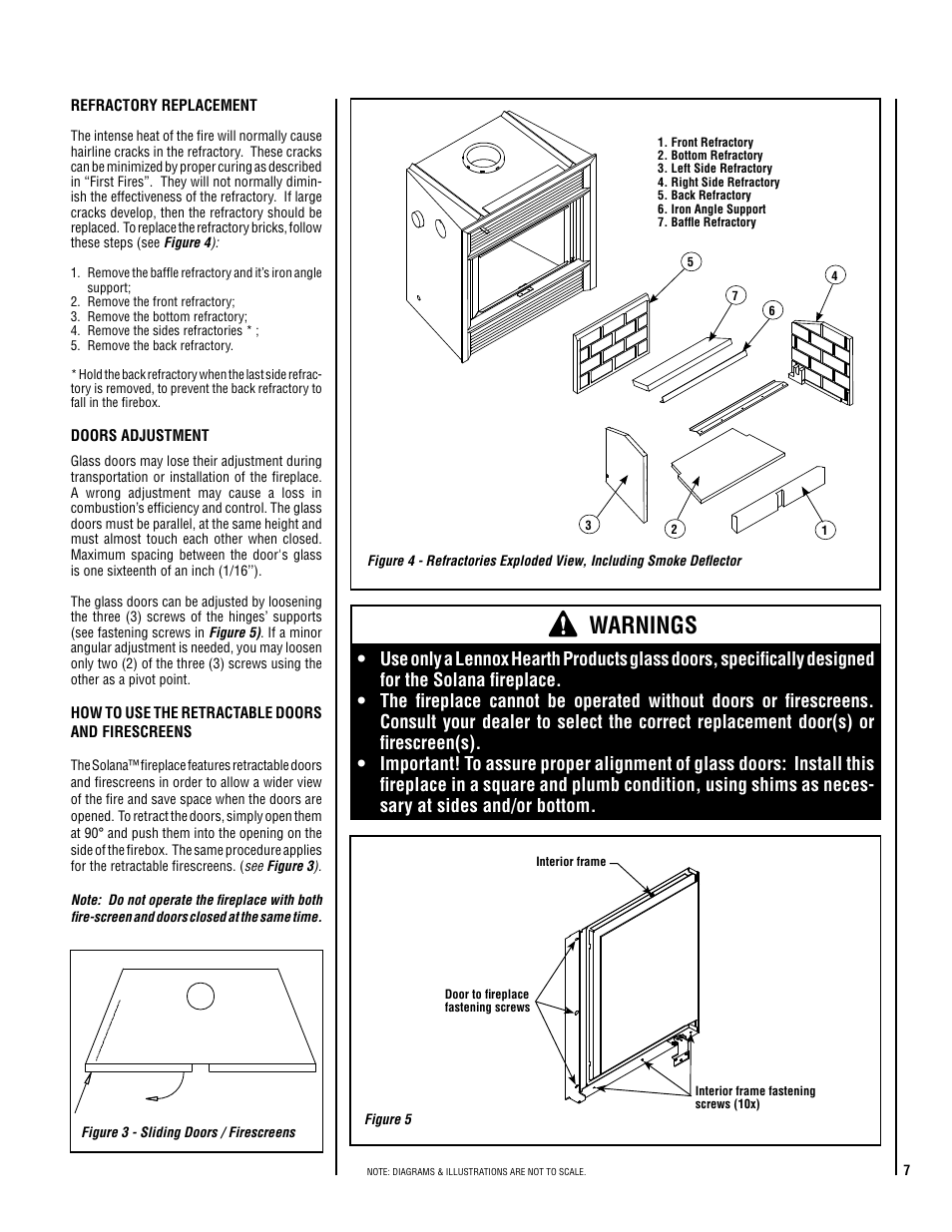 Warnings | Lennox Hearth SOLANA-BN User Manual | Page 7 / 26
