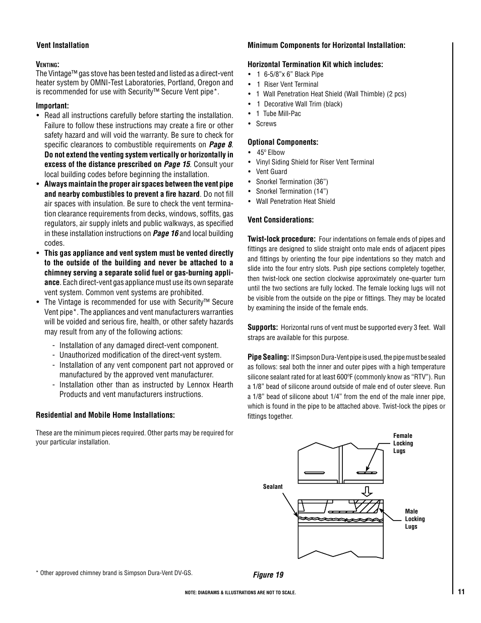 Lennox Hearth ELITE VIN User Manual | Page 11 / 30