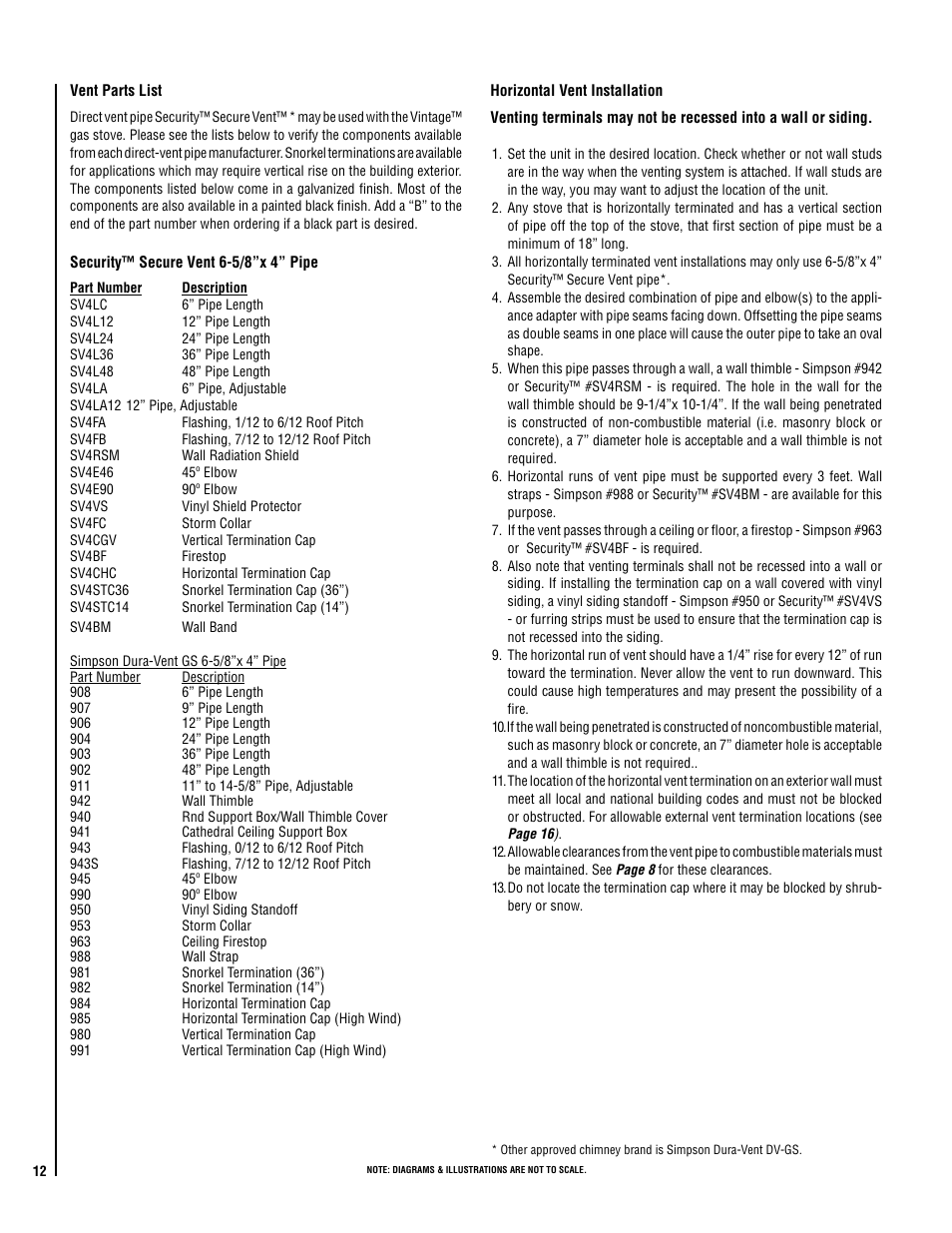 Lennox Hearth ELITE VIN User Manual | Page 12 / 30