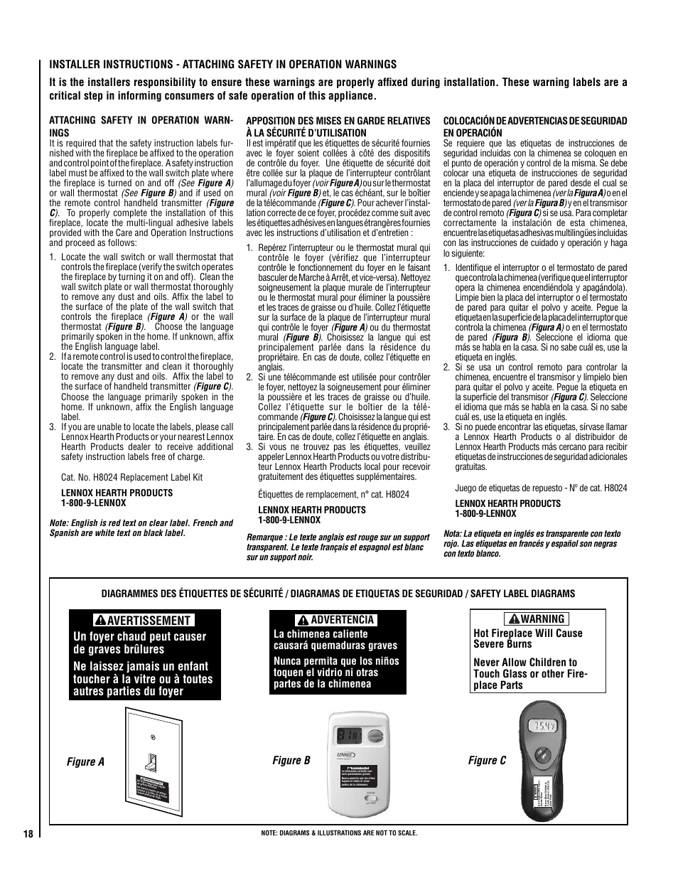 Avertissement | Lennox Hearth ELITE VIN User Manual | Page 18 / 30