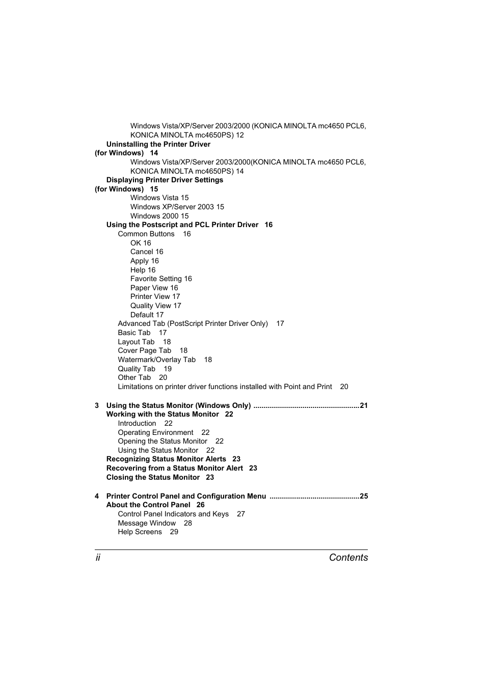 Contents ii | Lennox Hearth MAGICOLOR 4650EN User Manual | Page 10 / 260