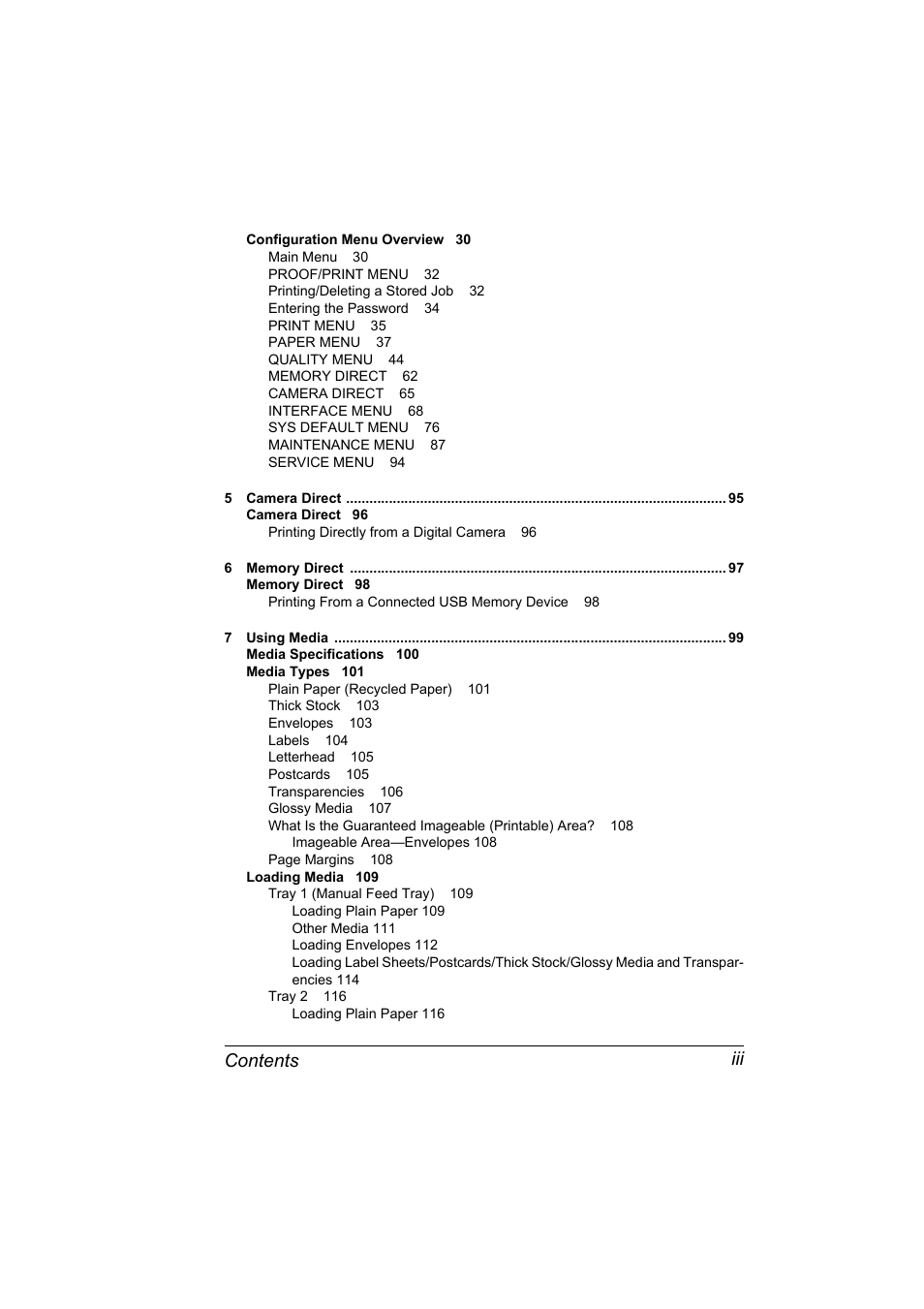 Contents iii | Lennox Hearth MAGICOLOR 4650EN User Manual | Page 11 / 260
