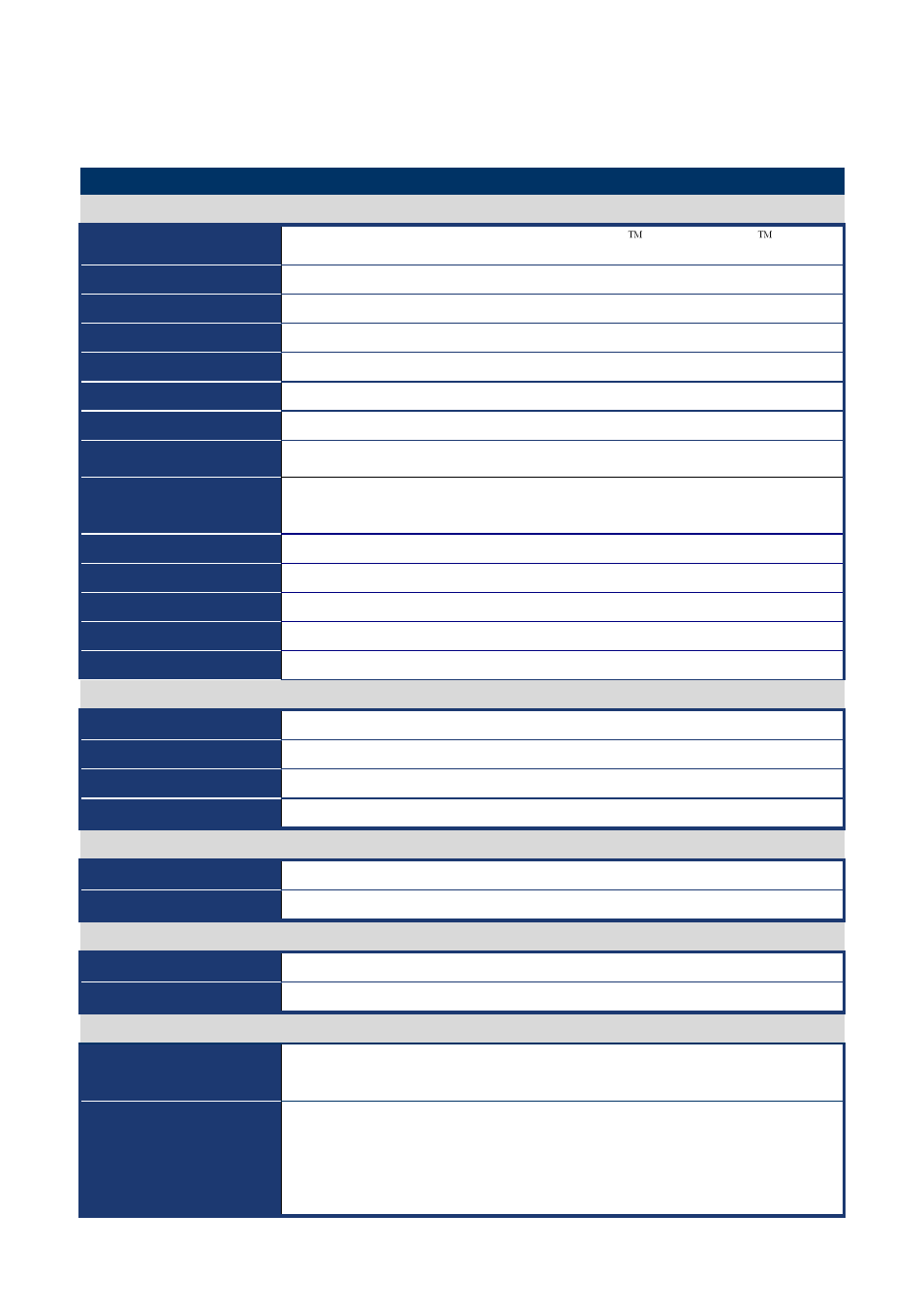 Ax45q specifications summary, Specifications | Lennox Hearth AX45Q User Manual | Page 7 / 82