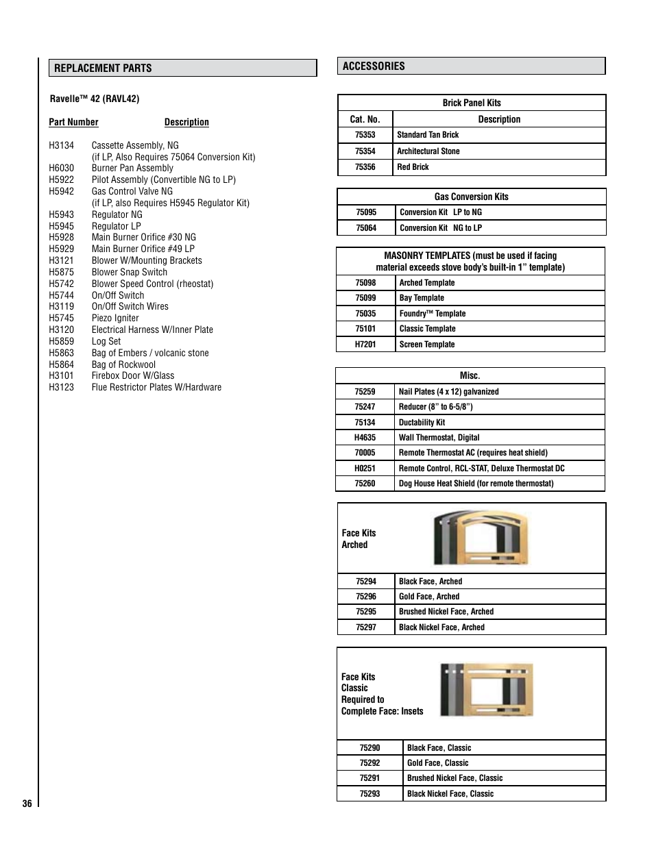 Lennox Hearth C42 User Manual | Page 36 / 40