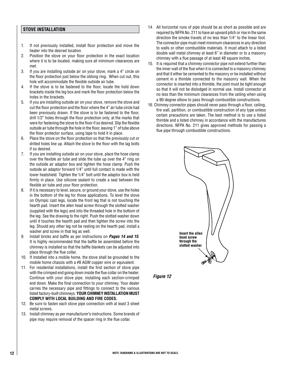 Lennox Hearth PERFORMER SWS210 User Manual | Page 12 / 34