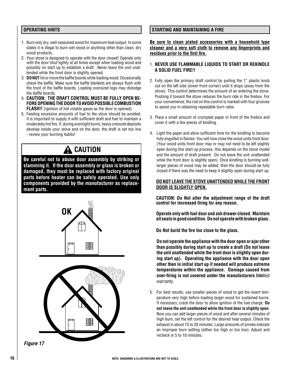Caution | Lennox Hearth PERFORMER SWS210 User Manual | Page 16 / 34