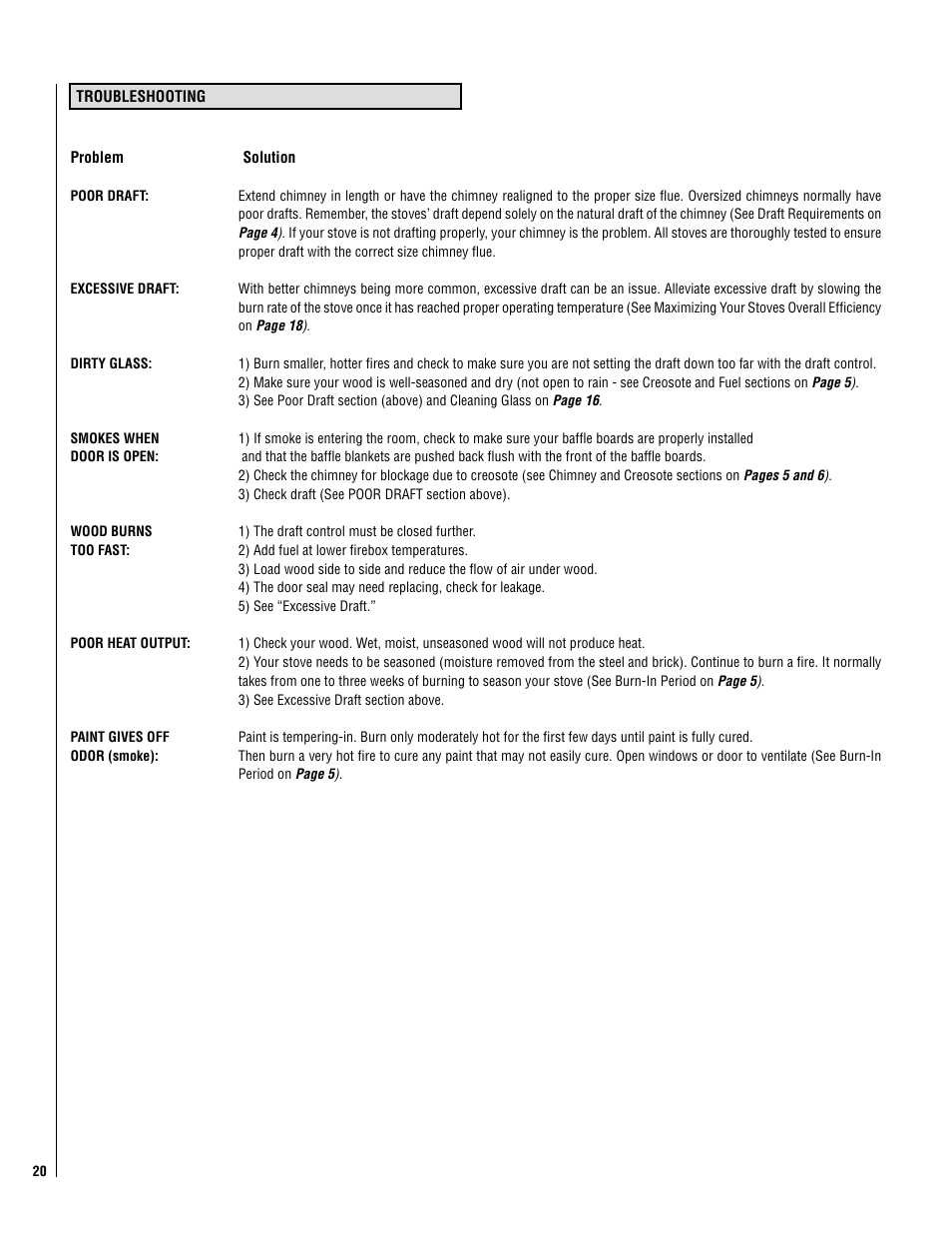 Lennox Hearth PERFORMER SWS210 User Manual | Page 20 / 34