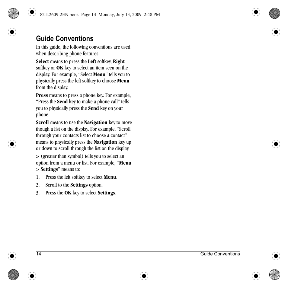 Guide conventions | Lennox Hearth S1300 User Manual | Page 14 / 72