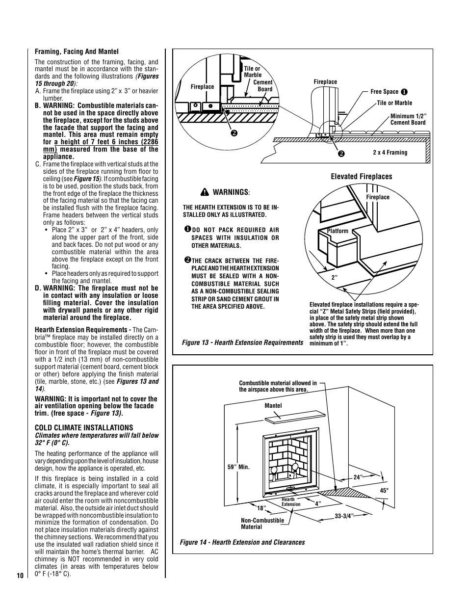 Lennox Hearth Cambria User Manual | Page 10 / 26