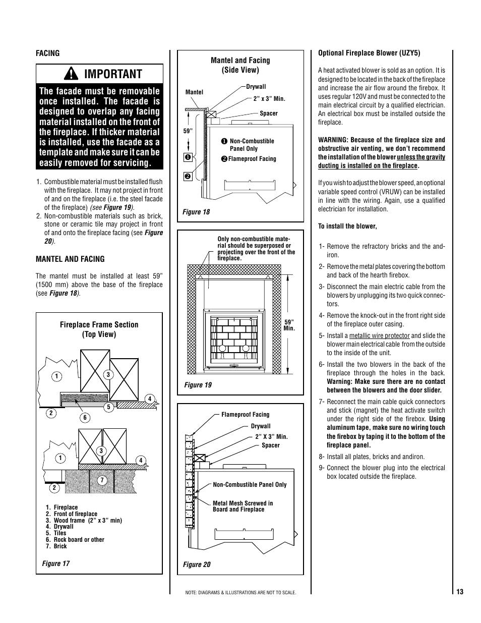 Important | Lennox Hearth Cambria User Manual | Page 13 / 26