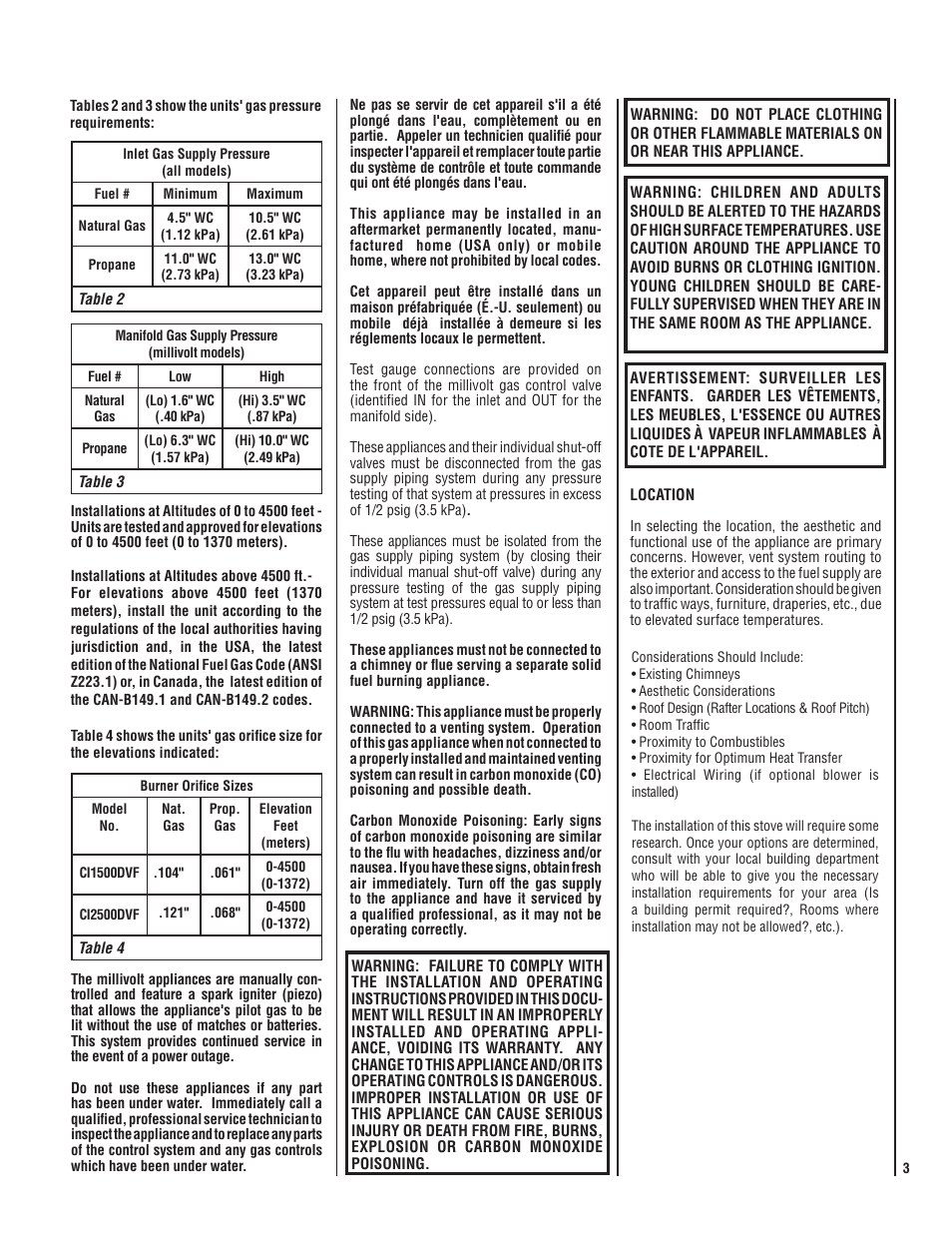 Lennox Hearth 775 User Manual | Page 3 / 18