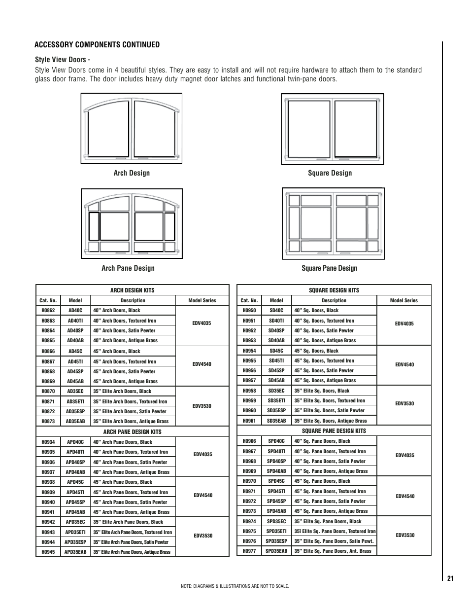Accessory components continued | Lennox Hearth ELITE EDV3530CNM-B User Manual | Page 21 / 32