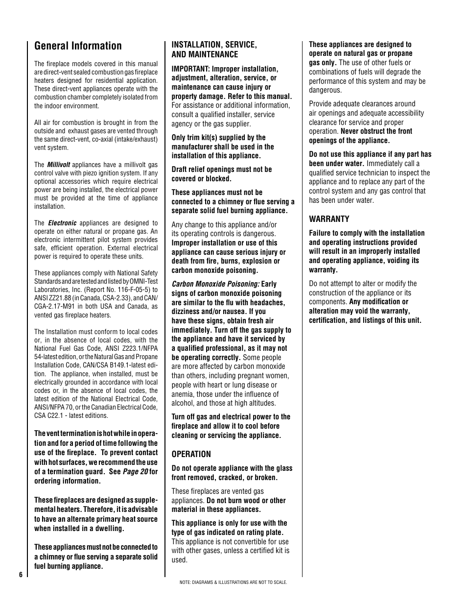 General information | Lennox Hearth ELITE EDV3530CNM-B User Manual | Page 6 / 32