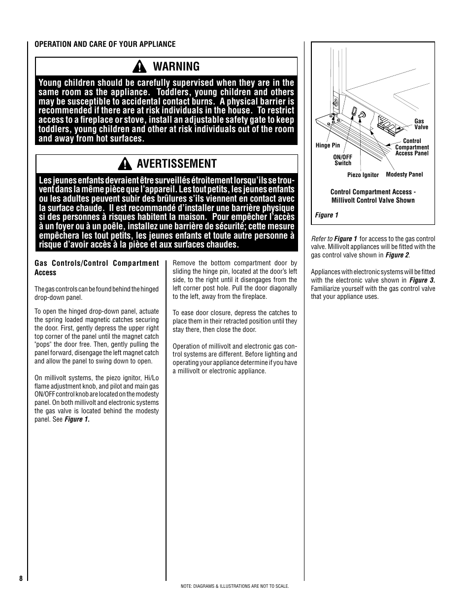 Warning, Avertissement | Lennox Hearth ELITE EDV3530CNM-B User Manual | Page 8 / 32