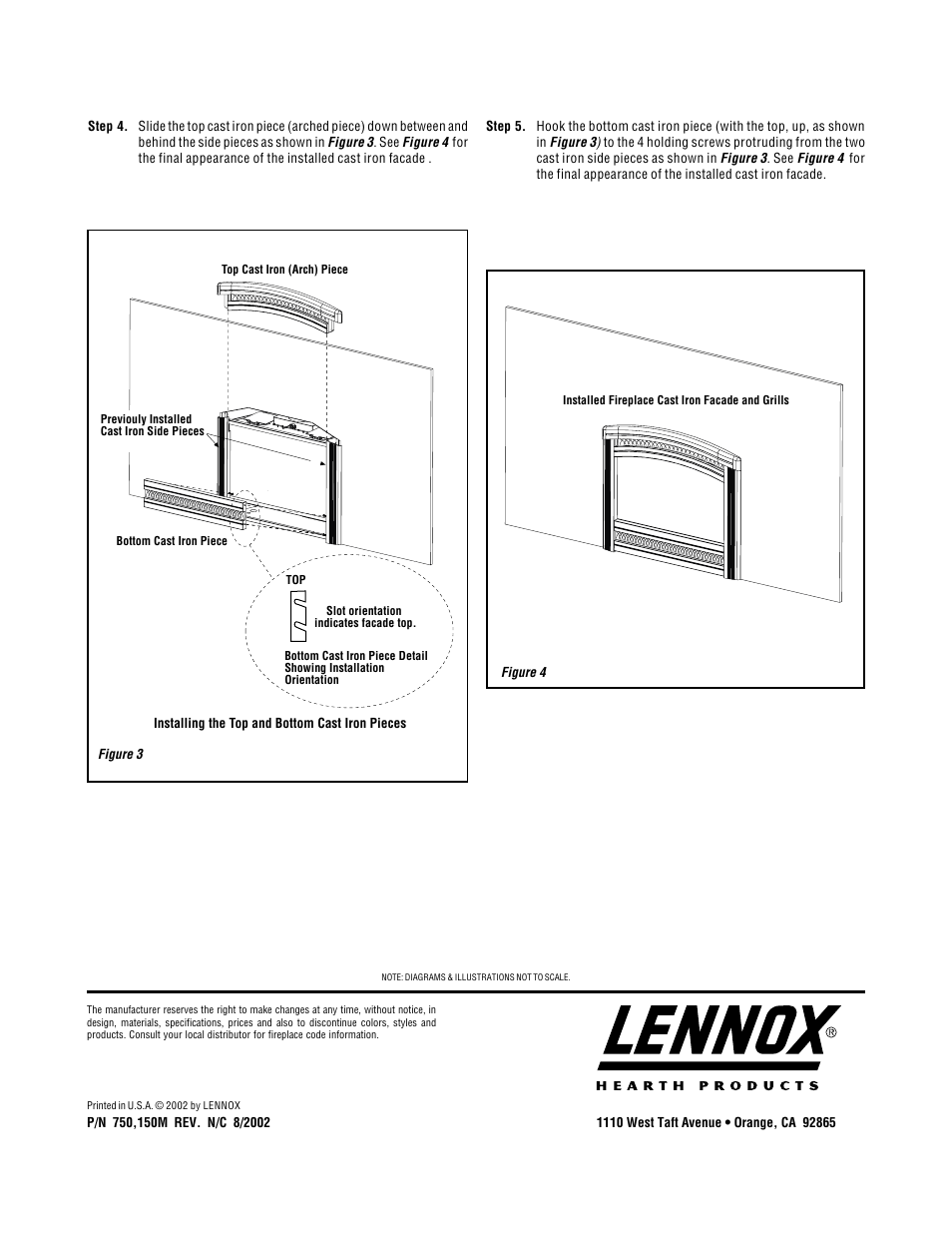 Lennox Hearth DAVE LENNOX SIGNATURE COLLECTION LSS-CA35 User Manual | Page 2 / 2