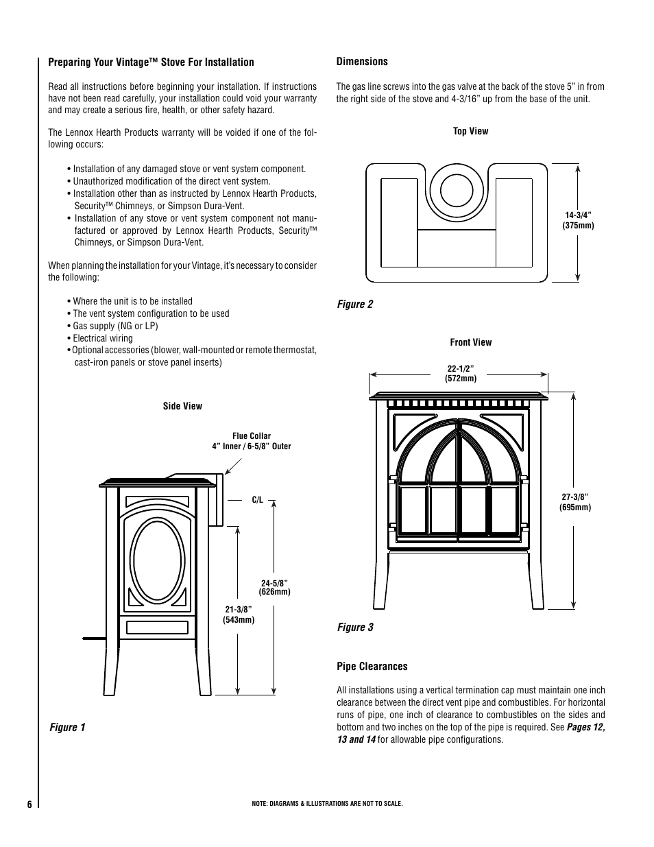 Lennox Hearth VIN User Manual | Page 6 / 28