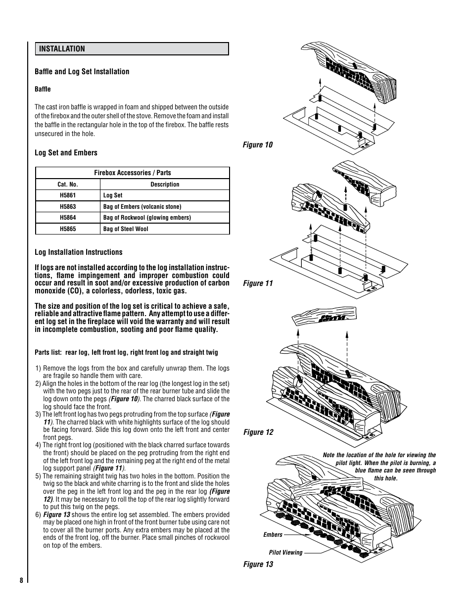 Lennox Hearth VIN User Manual | Page 8 / 28