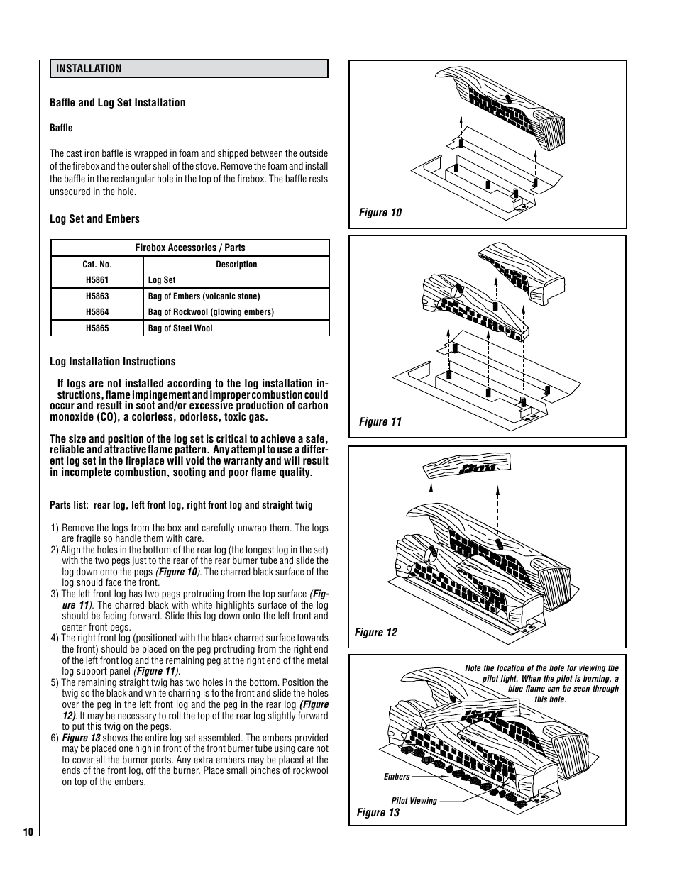 Lennox Hearth ELITE VINT-DVS-U User Manual | Page 10 / 32