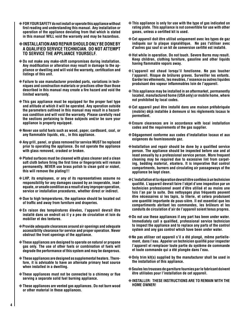 Lennox Hearth ELITE VINT-DVS-U User Manual | Page 4 / 32