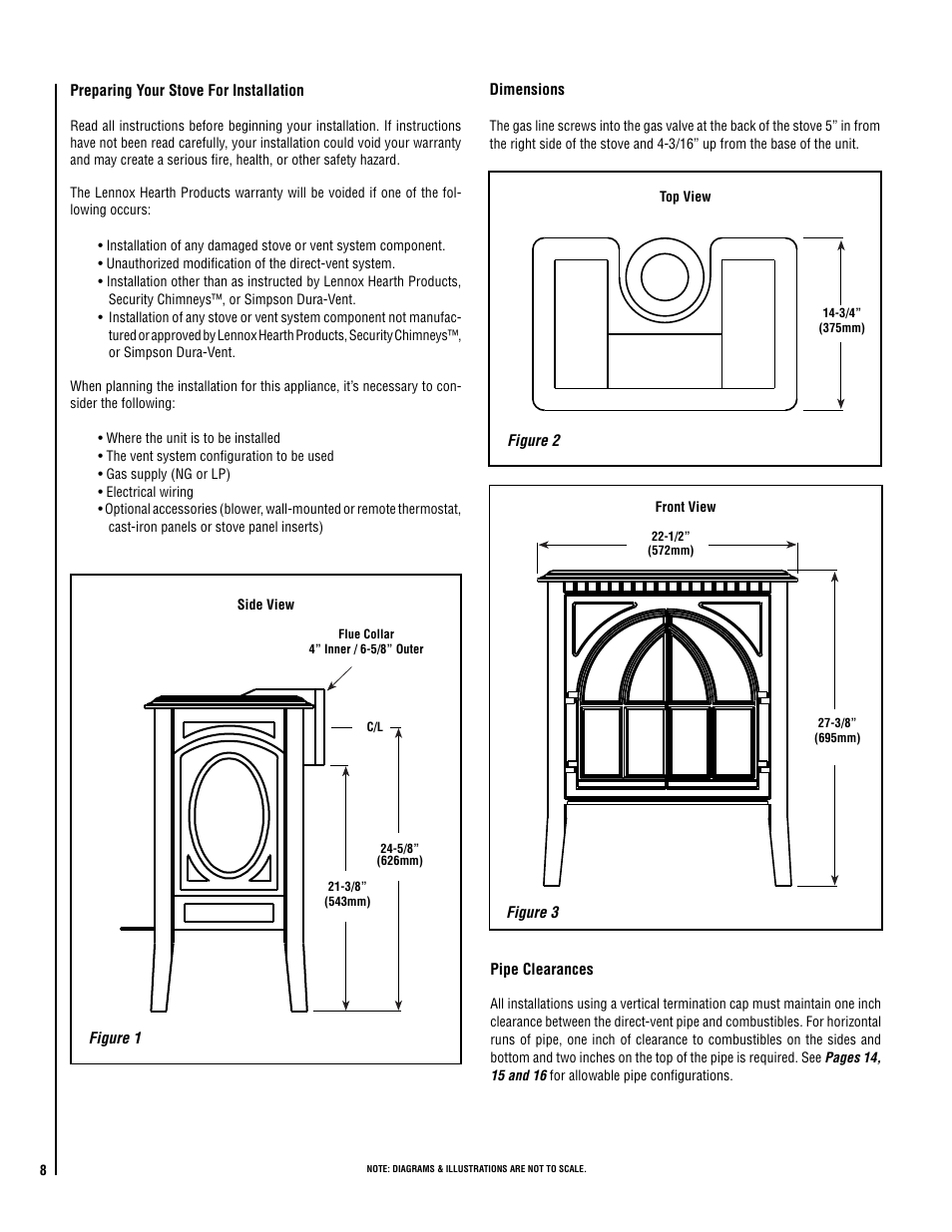 Lennox Hearth ELITE VINT-DVS-U User Manual | Page 8 / 32