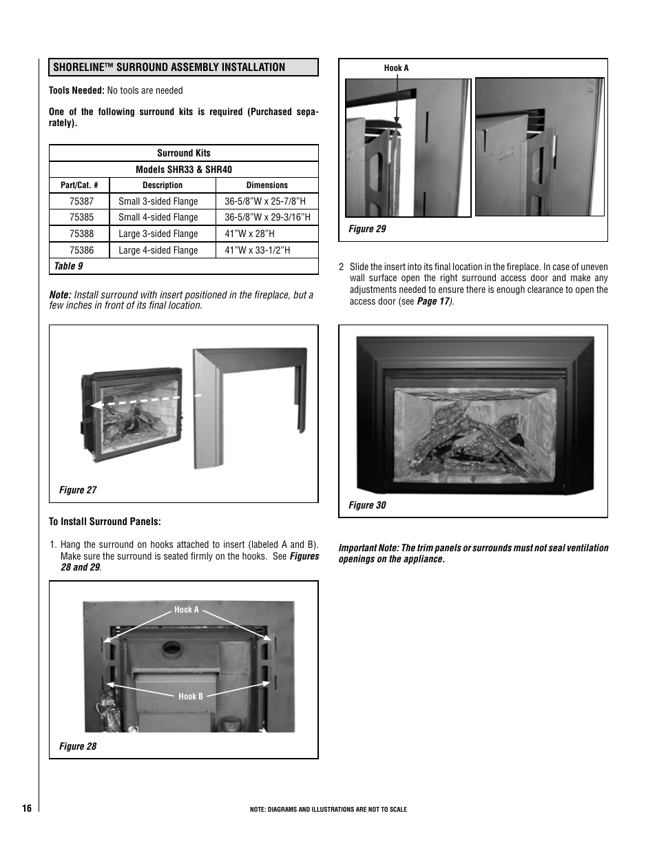 Lennox Hearth Shoreline 33/40 DV INS User Manual | Page 16 / 38