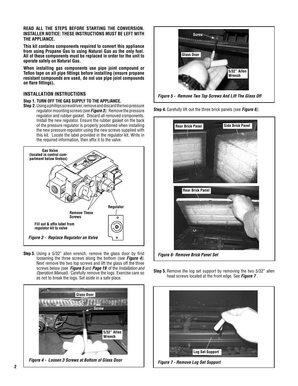 Lennox Hearth Elite Series DBv-CK-LP TO NG User Manual | Page 2 / 4