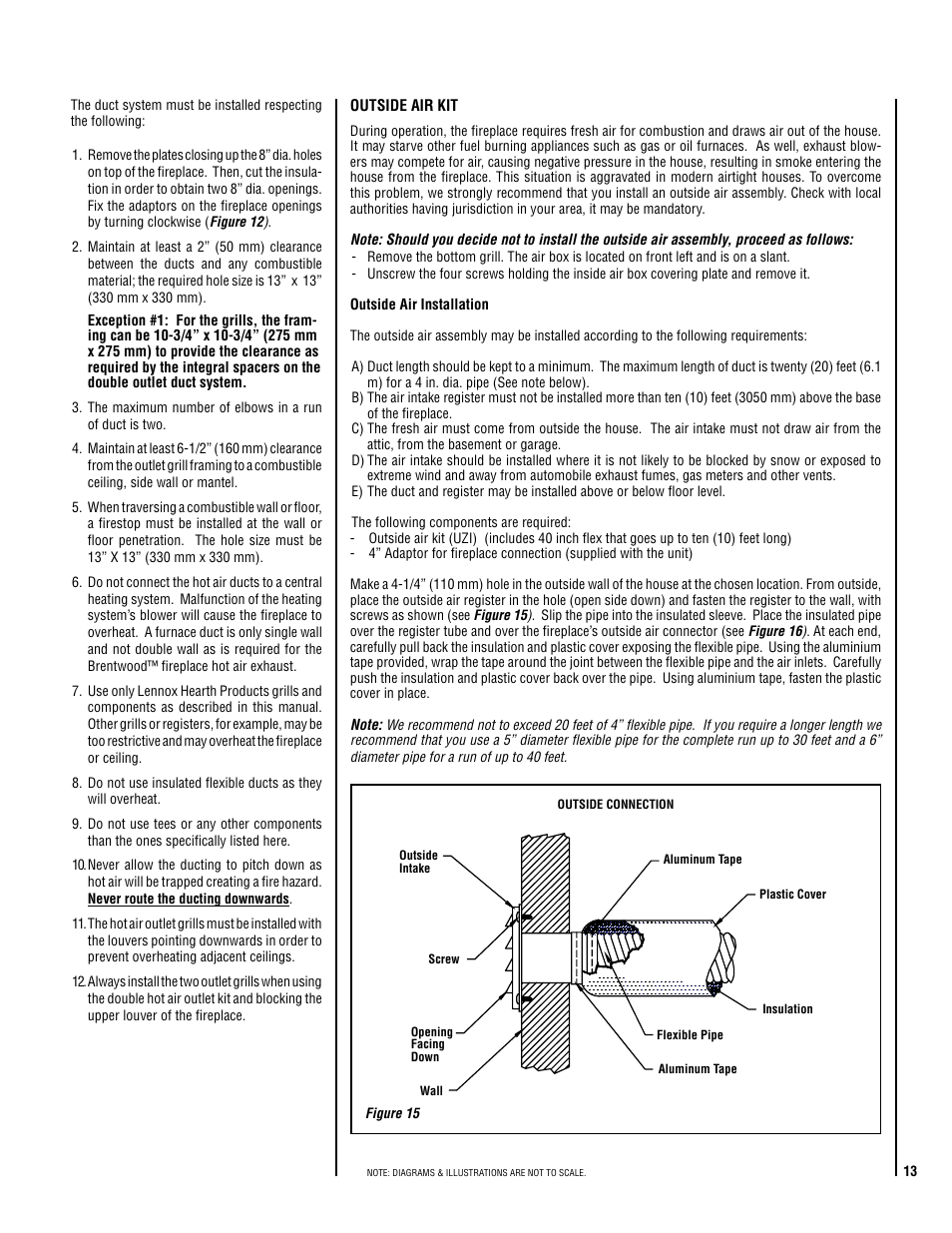 Lennox Hearth Brentwood SP User Manual | Page 13 / 24