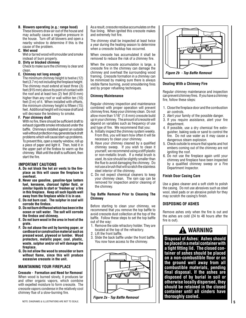 Warning | Lennox Hearth Brentwood SP User Manual | Page 5 / 24