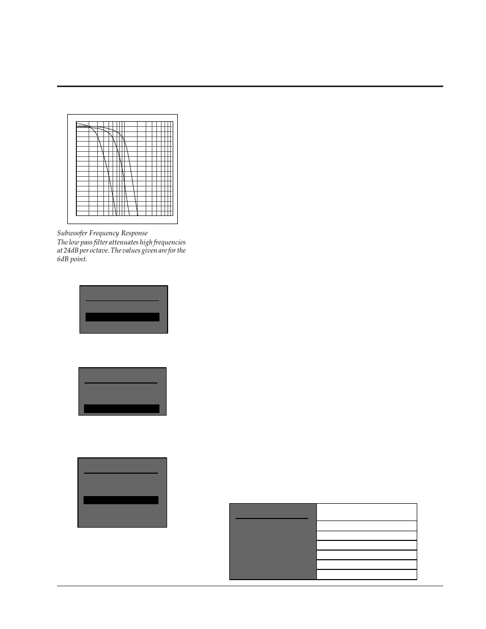 Thx configuration, Surround ex configuration, Setting output levels | Ystem configuration, Subwoofer output | Lexicon MC-1 User Manual | Page 33 / 67