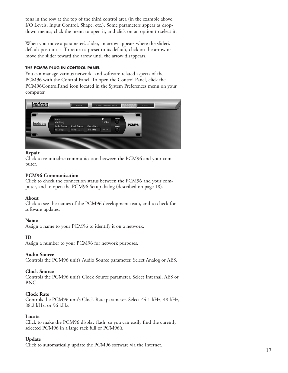 Lexicon Reverb/Effects Processor PCM96 User Manual | Page 23 / 68
