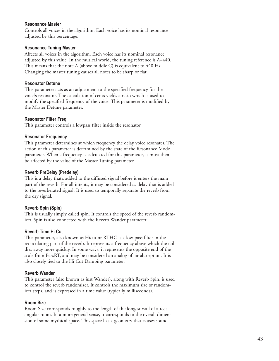 Lexicon Reverb/Effects Processor PCM96 User Manual | Page 49 / 68
