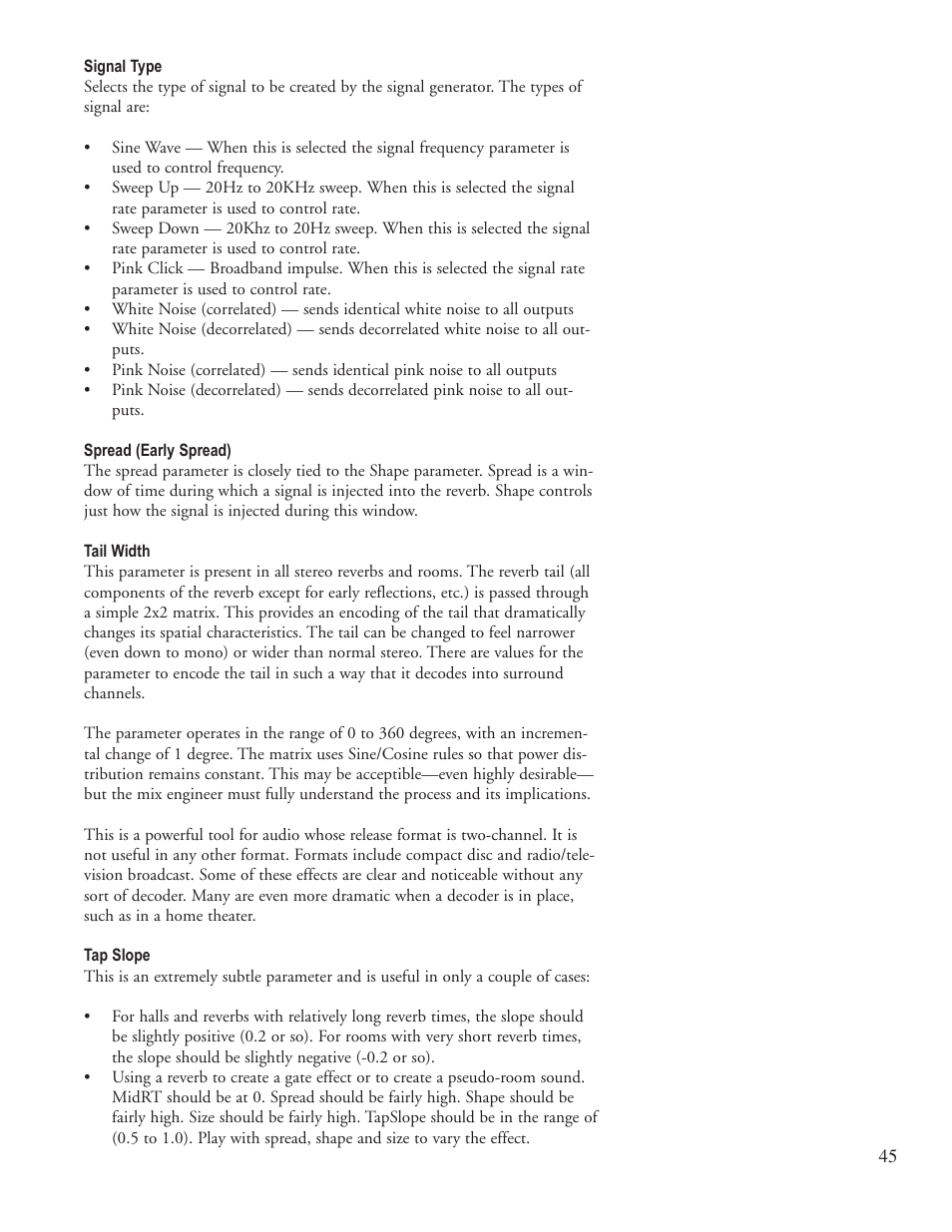 Lexicon Reverb/Effects Processor PCM96 User Manual | Page 51 / 68