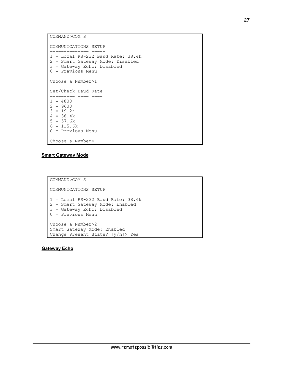 Smart gateway mode, Gateway echo | Lexicon 570 User Manual | Page 32 / 70