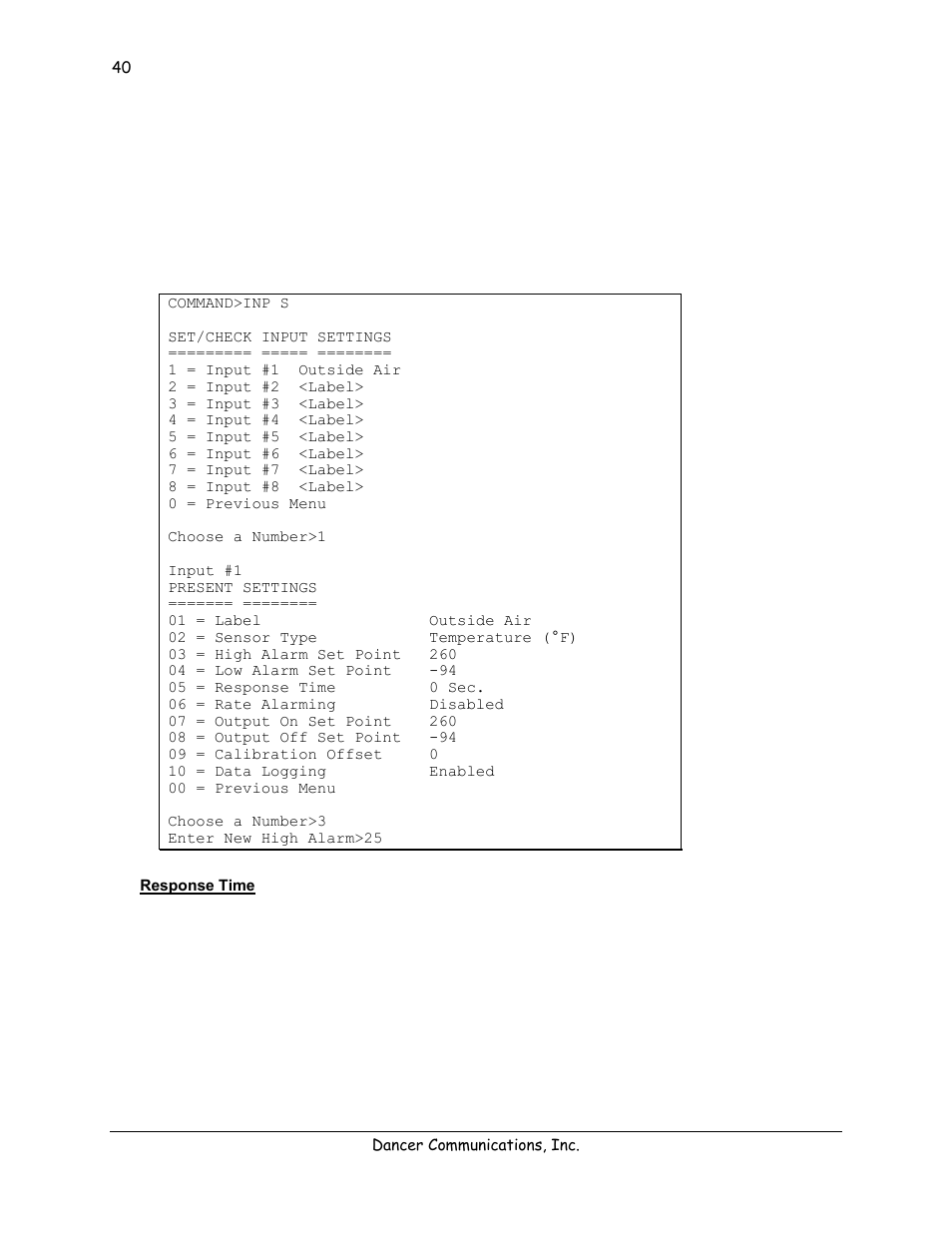 Response time | Lexicon 570 User Manual | Page 45 / 70