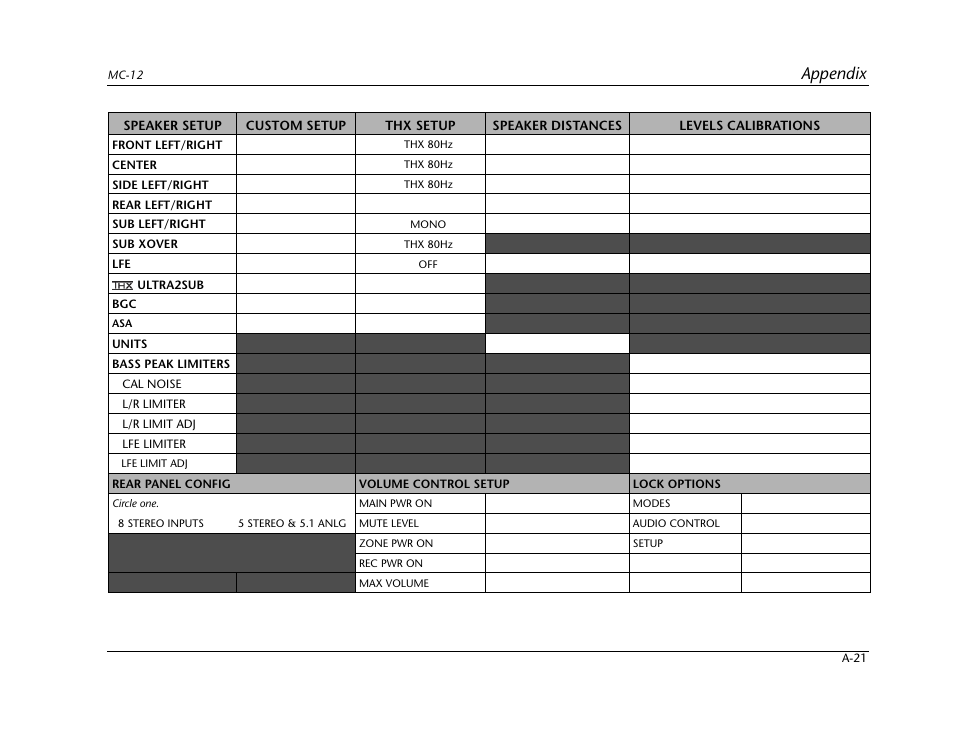 Appendix | Lexicon Digital Controller MC-12 User Manual | Page 199 / 208