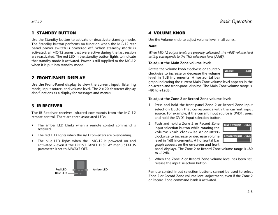 Basic operation | Lexicon Digital Controller MC-12 User Manual | Page 21 / 208