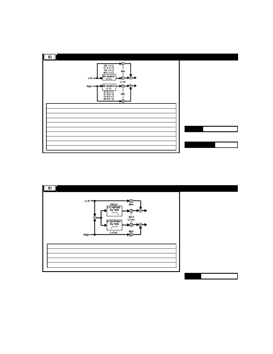 Fc splitter, Band (d) and 2-band (d) | Lexicon MPX G2 User Manual | Page 132 / 173