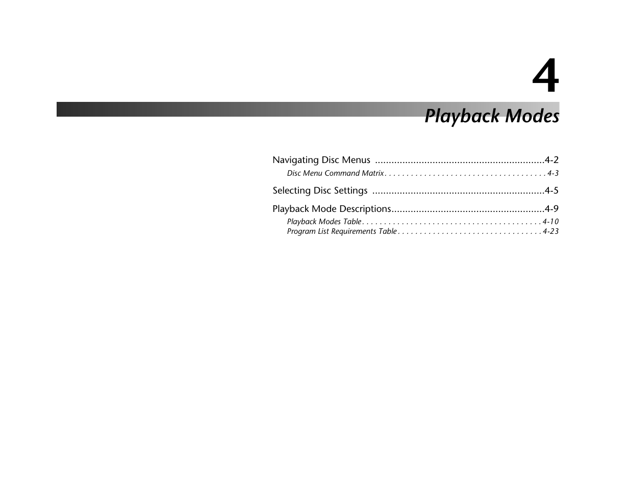 Playback modes | Lexicon Universal Disc Player RT-20 User Manual | Page 87 / 140