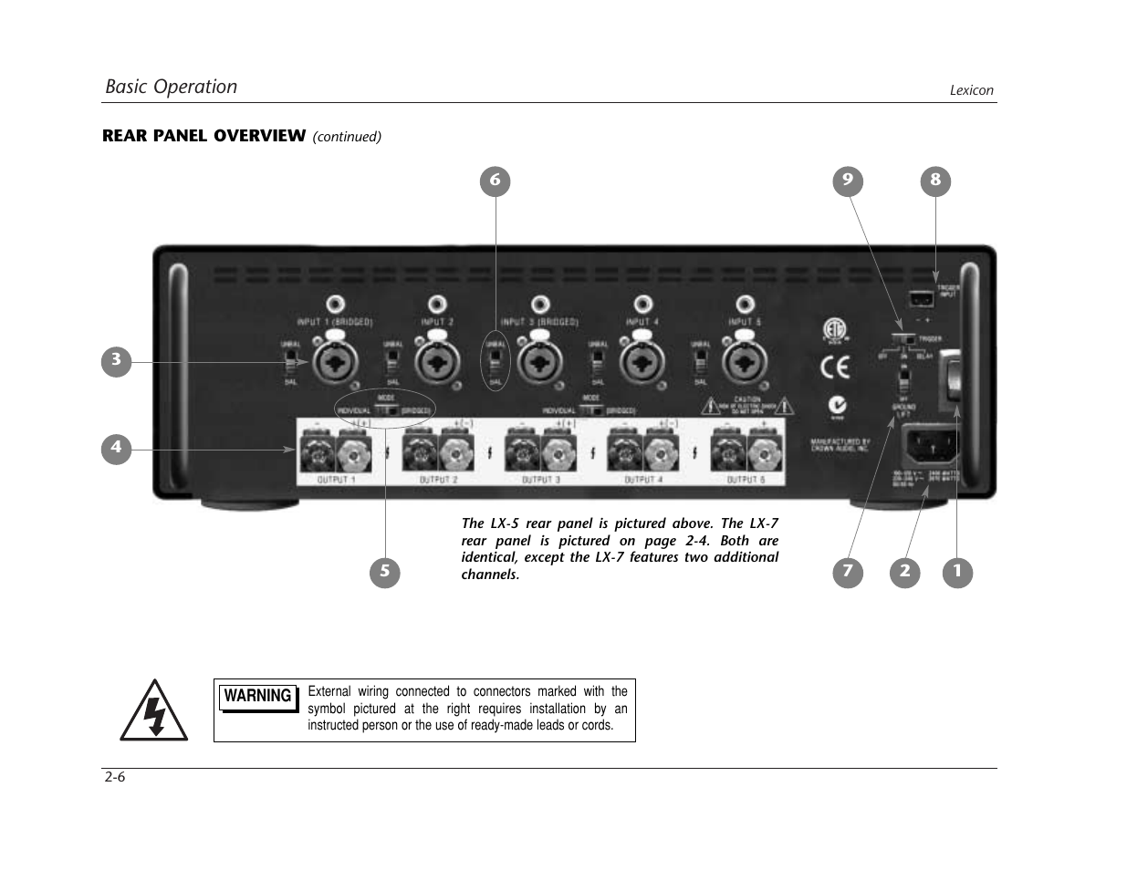 Lexicon LX-7 User Manual | Page 14 / 27