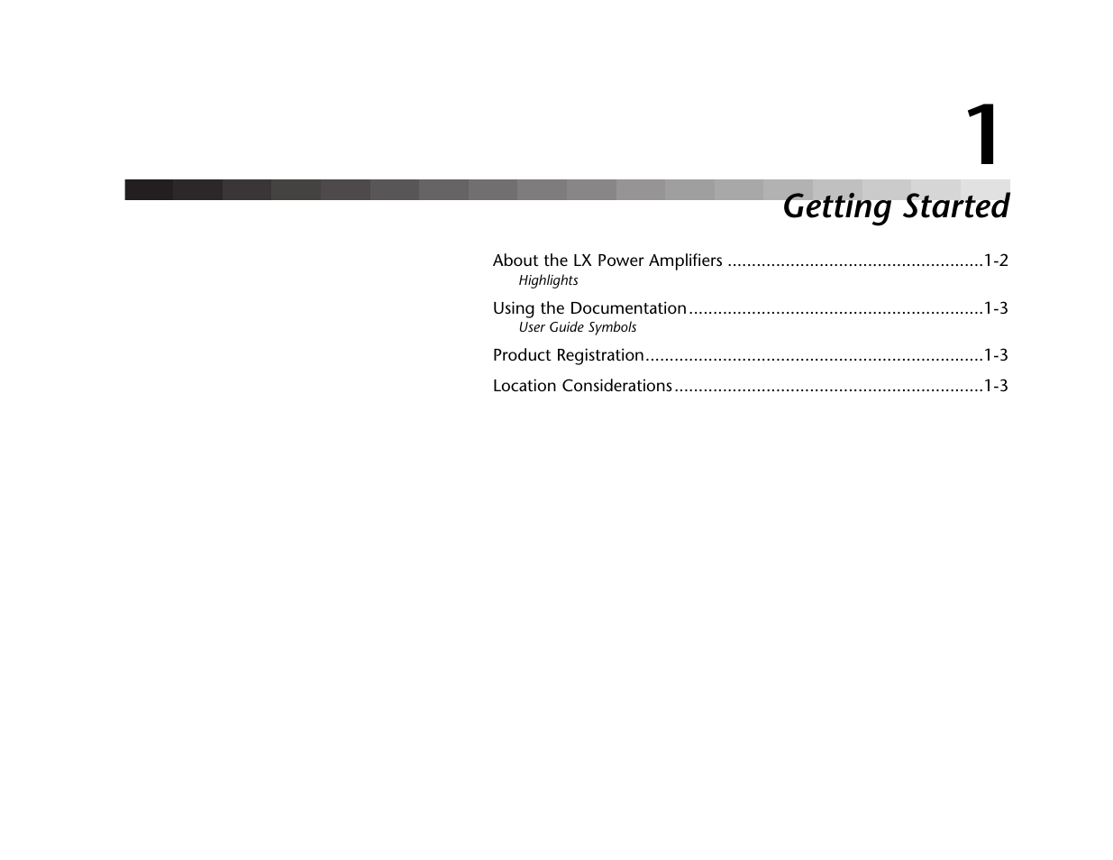 Getting started | Lexicon LX-7 User Manual | Page 6 / 27
