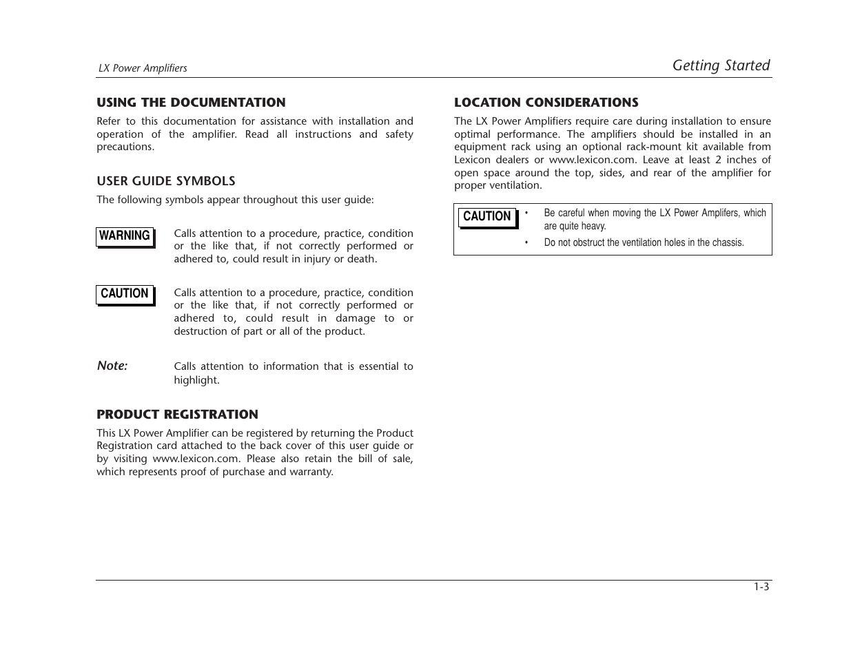 Lexicon LX-7 User Manual | Page 8 / 27