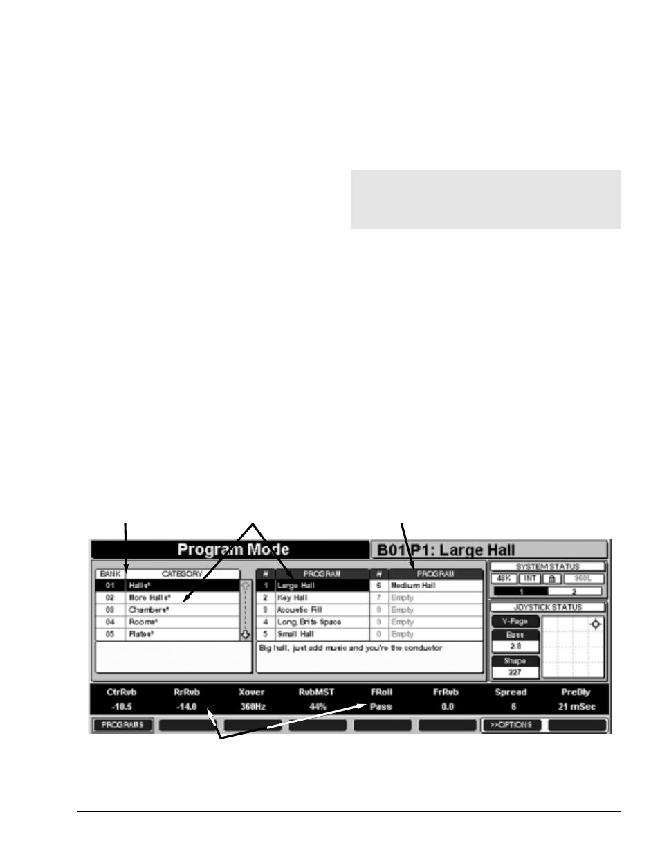 Loading programs and registers | Lexicon 960L User Manual | Page 32 / 91